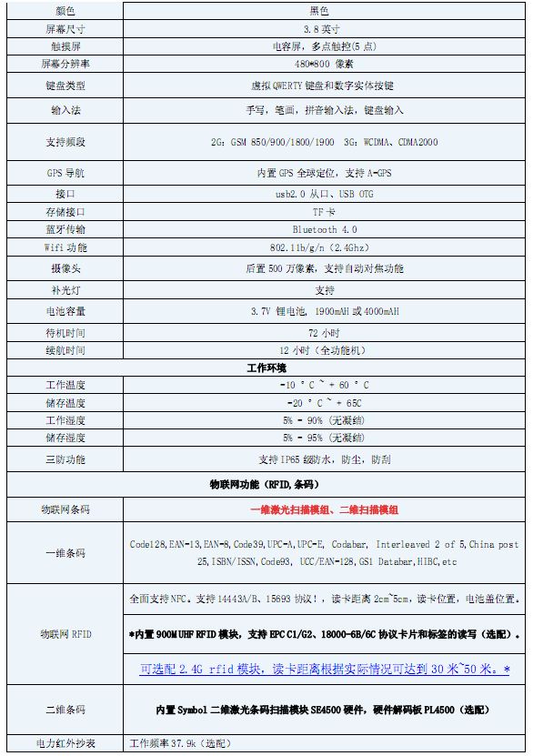 富立叶CM883工业级物联网智能手机